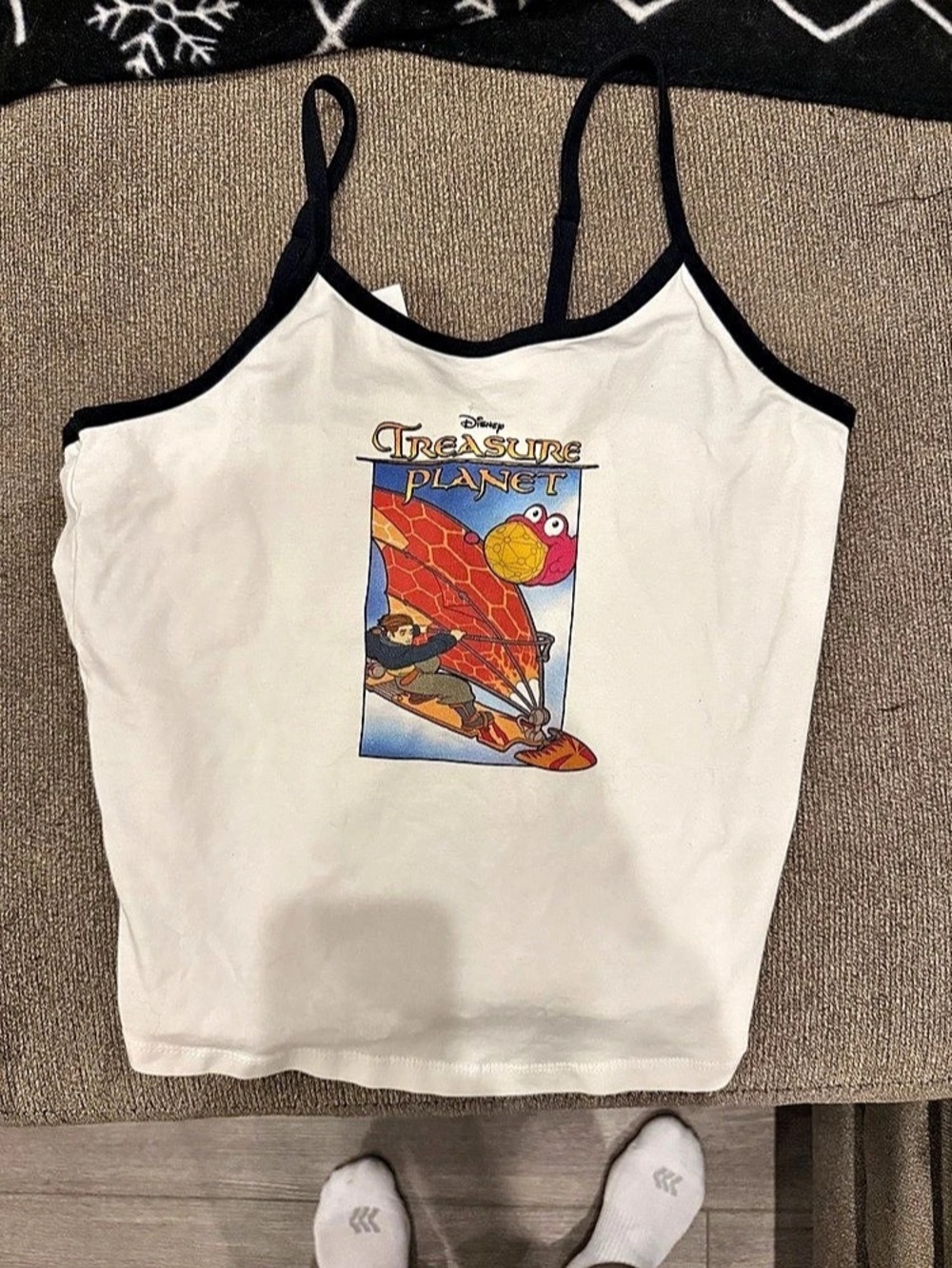 Disney Treasure Planet Retro Womens Cami BoxLunch Exclusive Cami Tank Top White